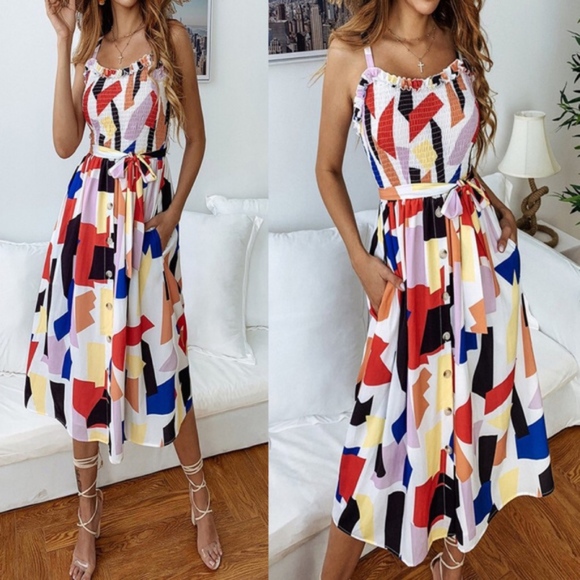 LUCILLE Pop of Color dress - Picture 2 of 2